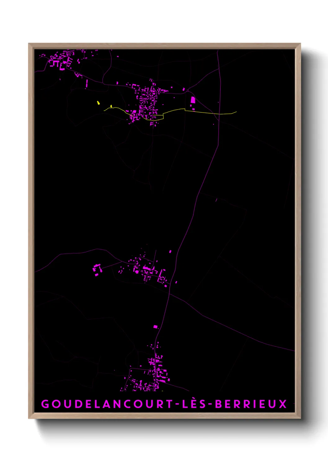 Un poster carteGoudelancourt-lès-Berrieux