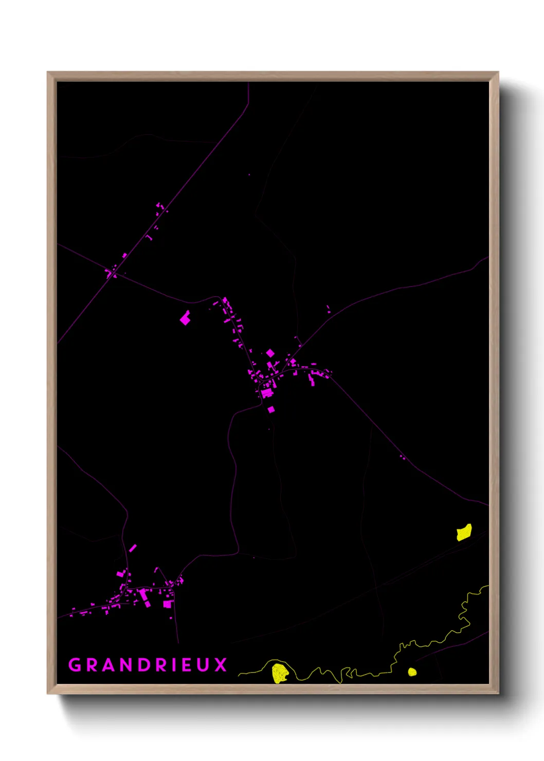 Une affiche de carte sur Grandrieux