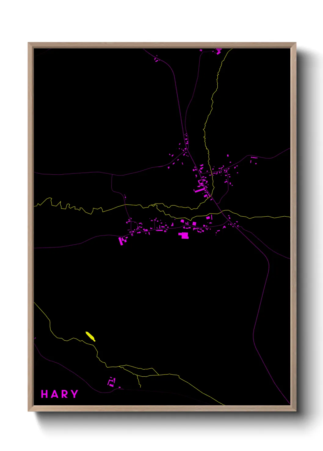 Une affiche de carte sur Hary