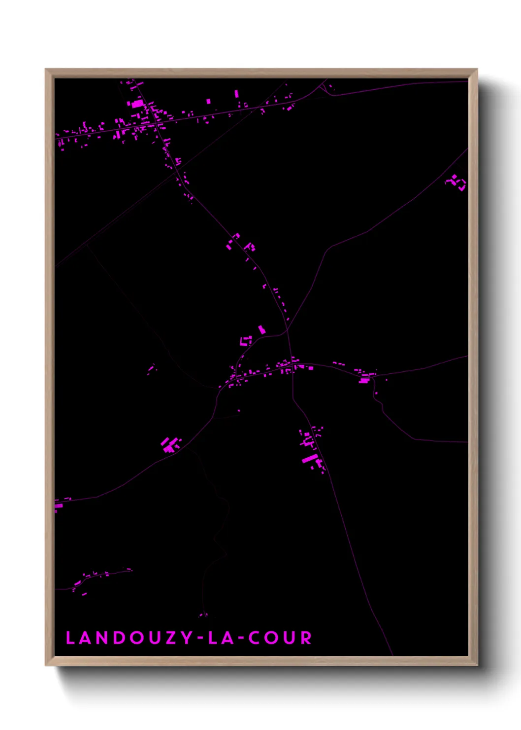 Un poster carteLandouzy-la-Cour