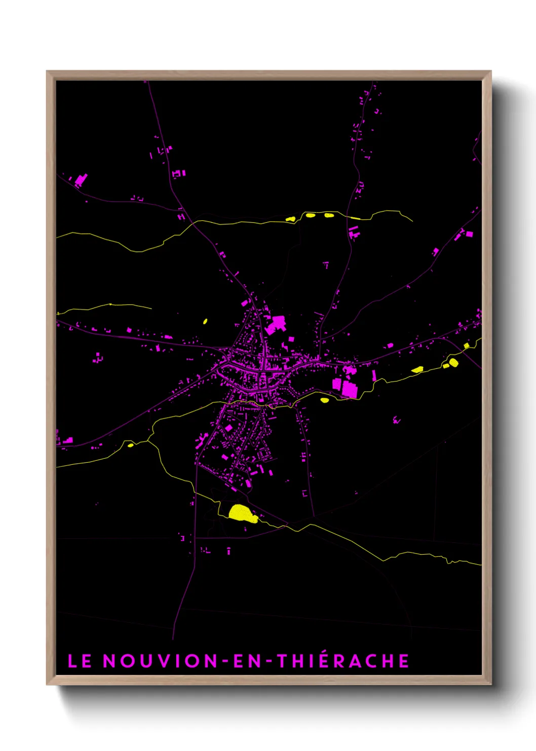 Un poster carteLe Nouvion-en-Thiérache