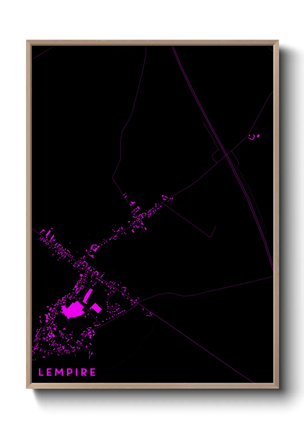 Une affiche de carte sur Lempire