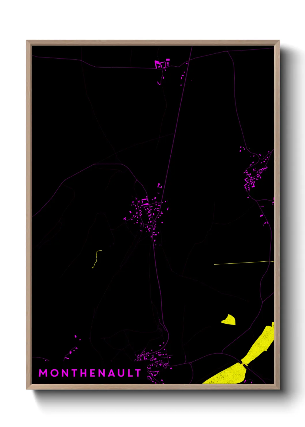 Une affiche de carte sur Monthenault