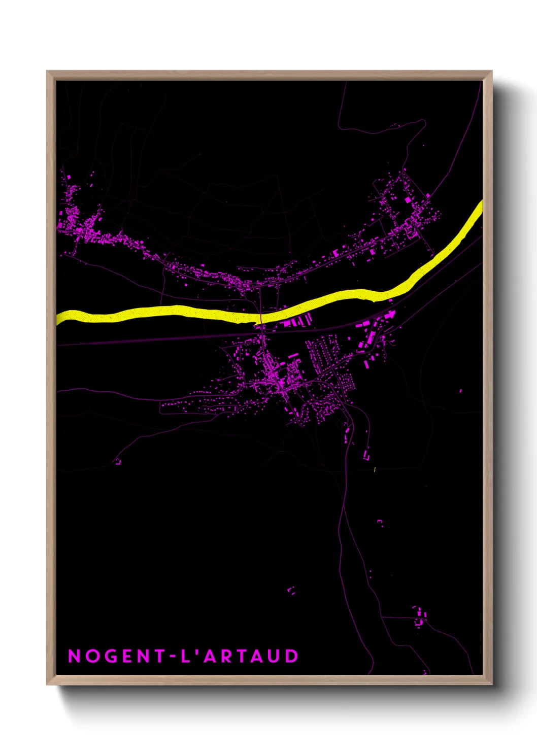 Un poster carteNogent-l'Artaud