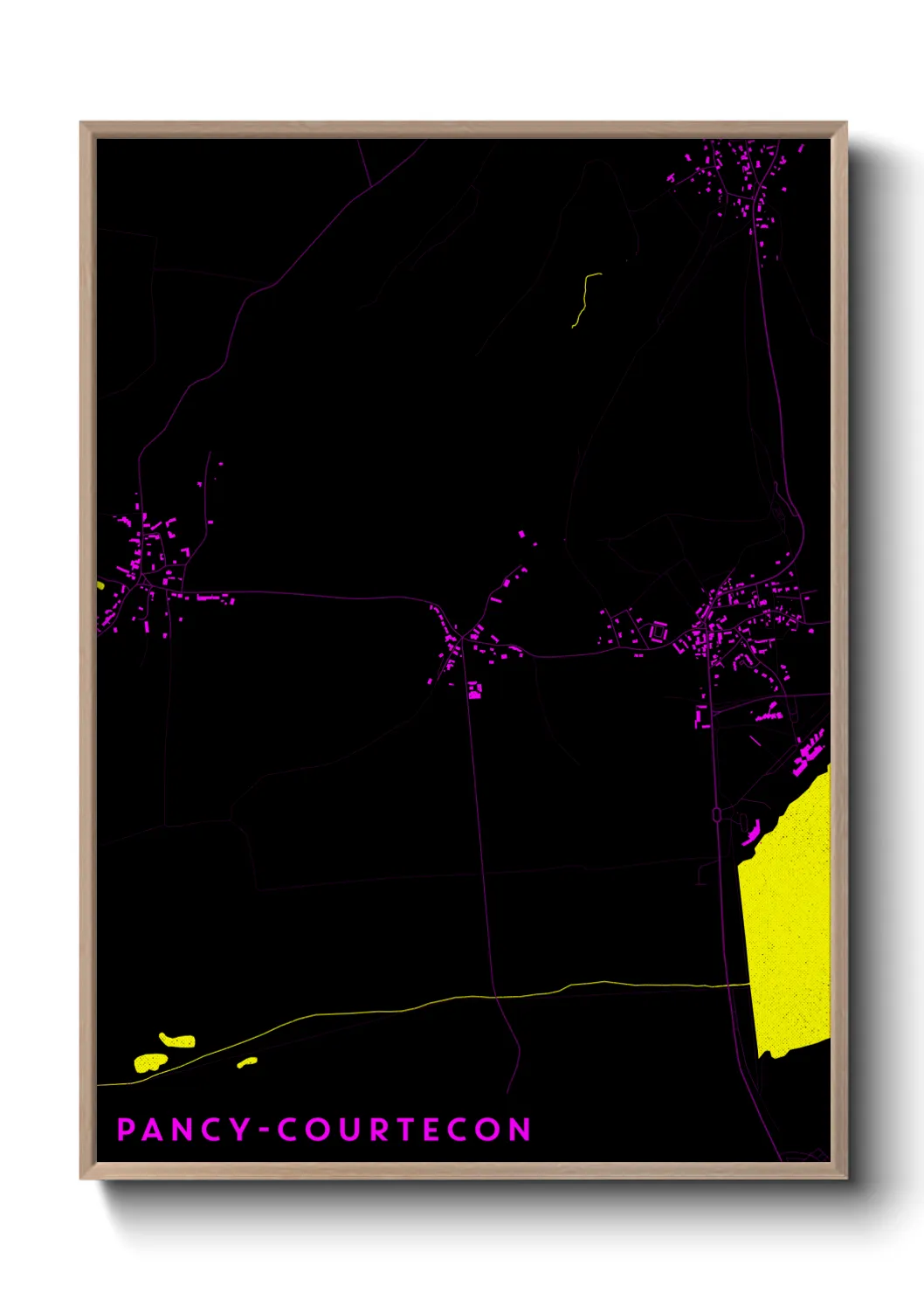 Un poster cartePancy-Courtecon