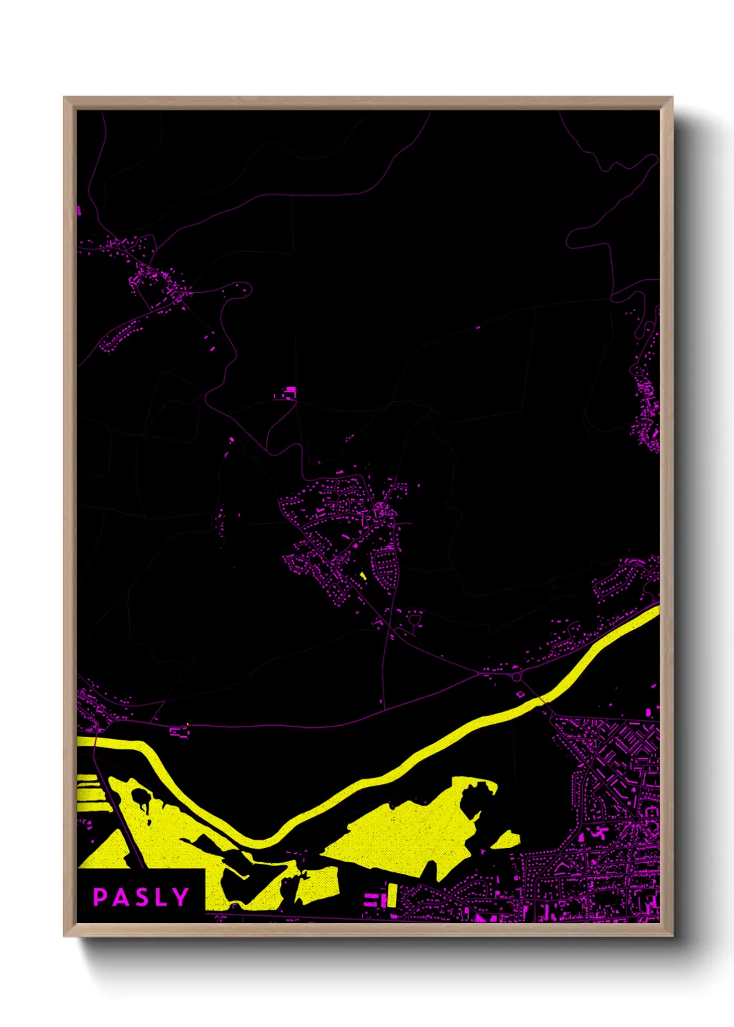 Une affiche de carte sur Pasly