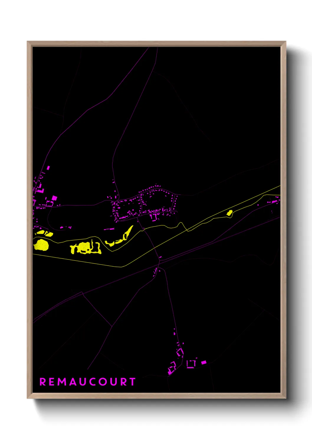 Une affiche de carte sur Remaucourt