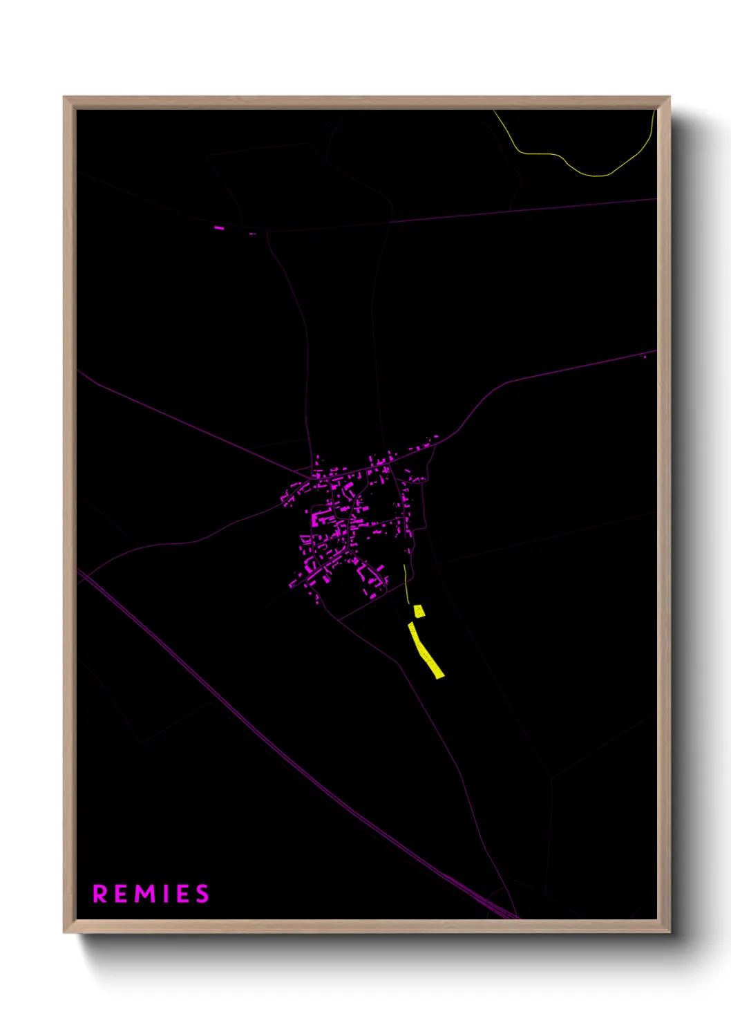 Une affiche de carte sur Remies