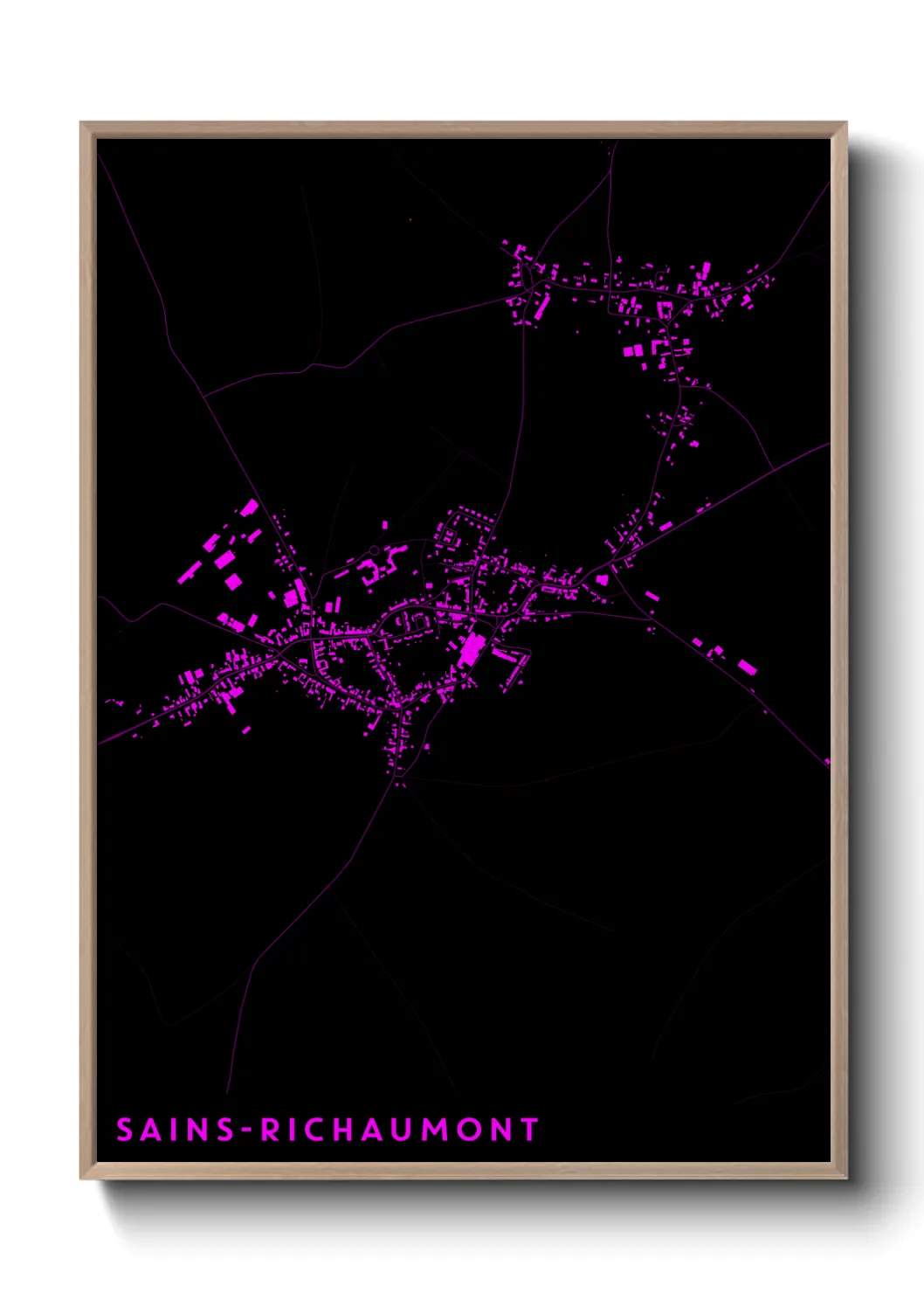 Un poster carteSains-Richaumont