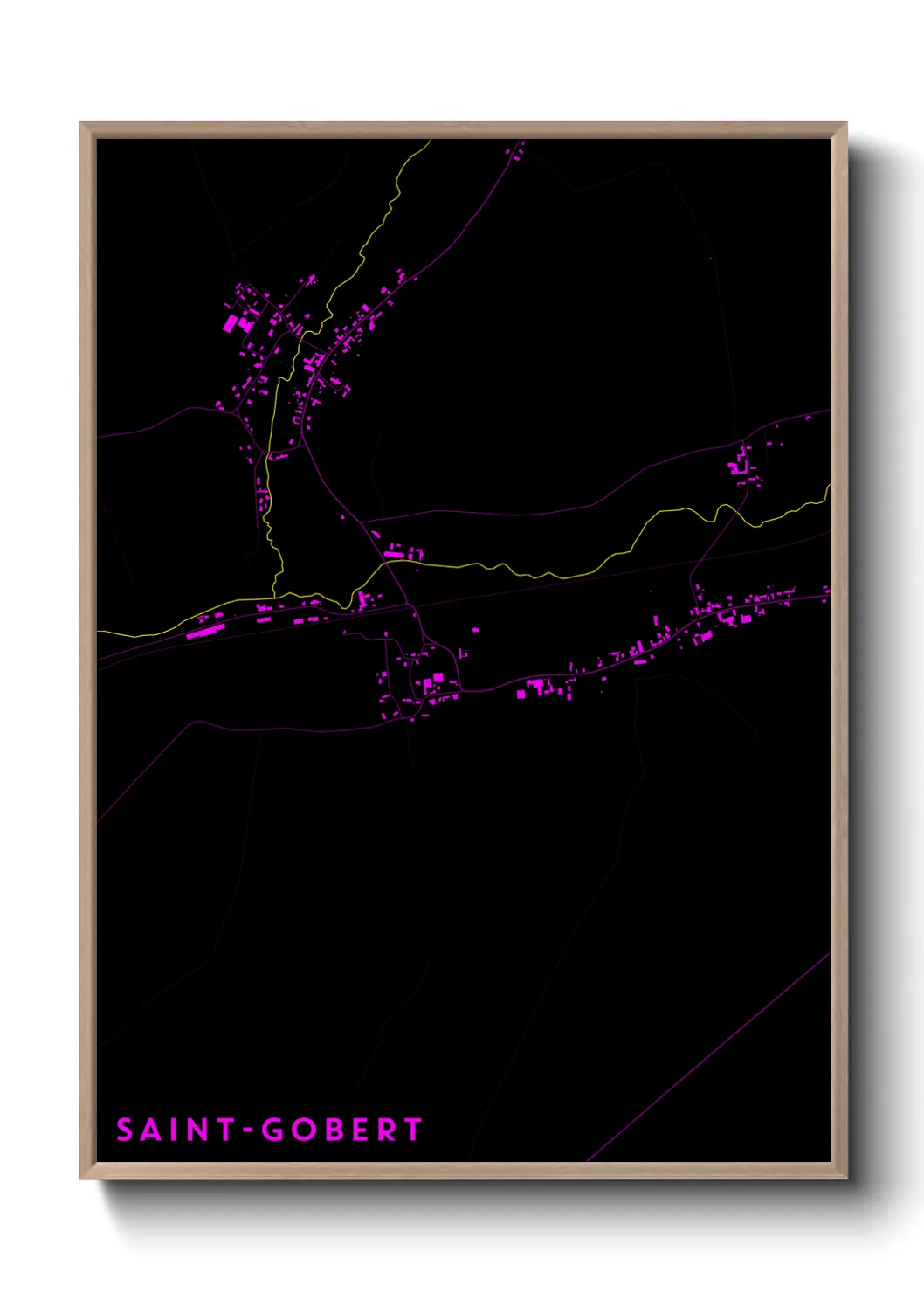 Un poster carteSaint-Gobert