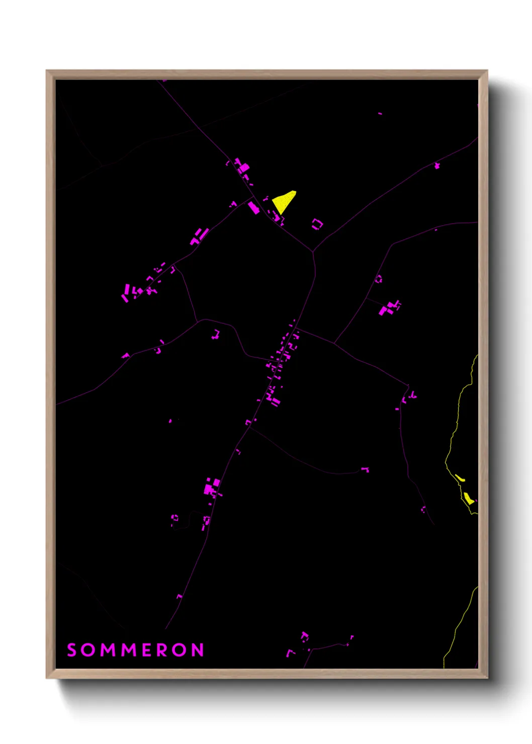 Une affiche de carte sur Sommeron