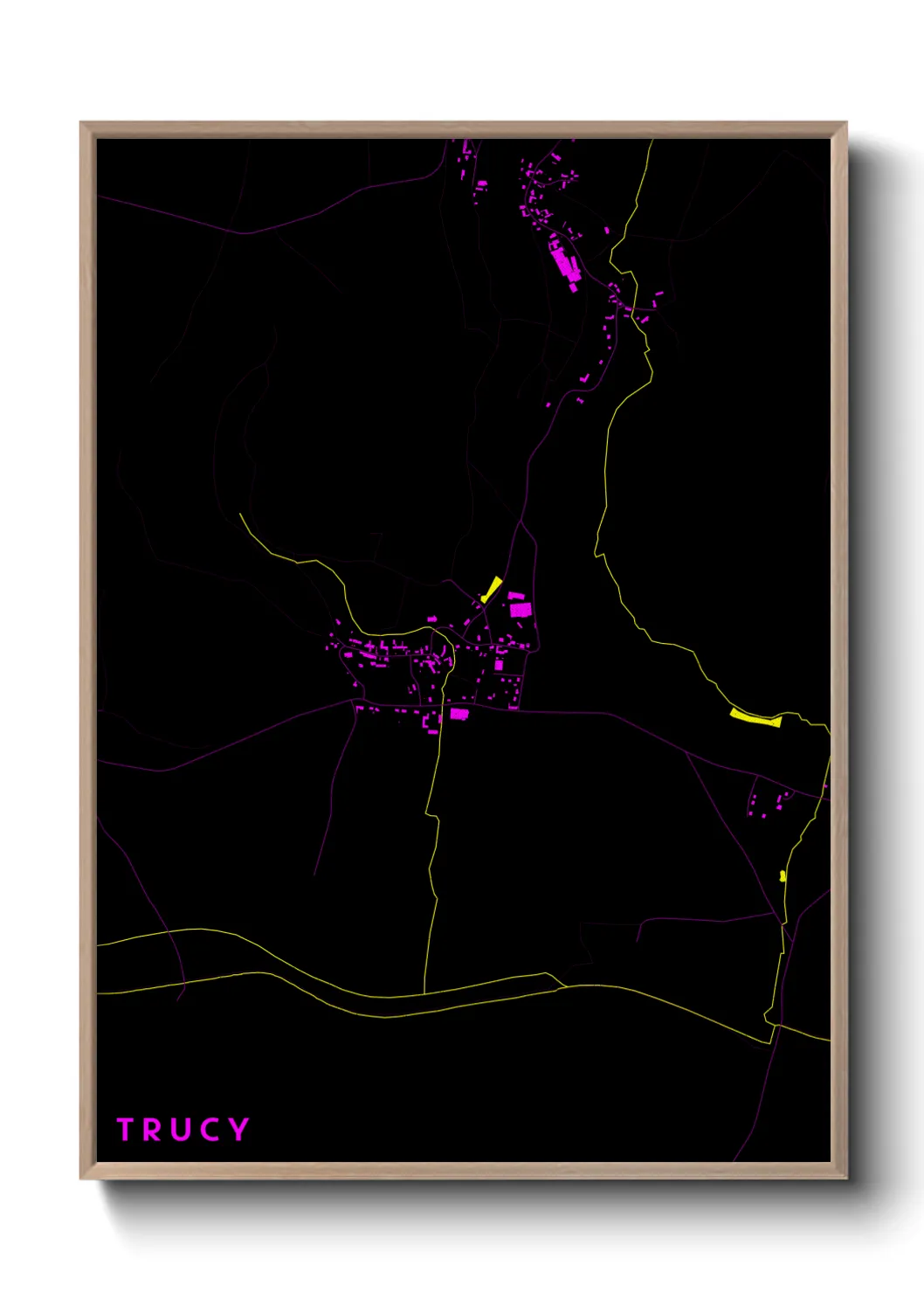 Une affiche de carte sur Trucy