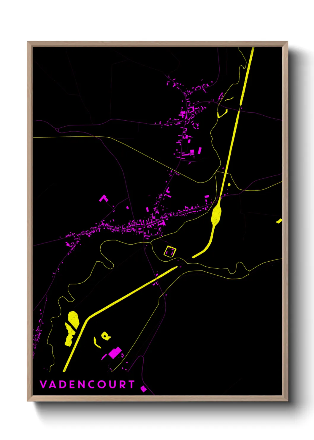 Une affiche de carte sur Vadencourt