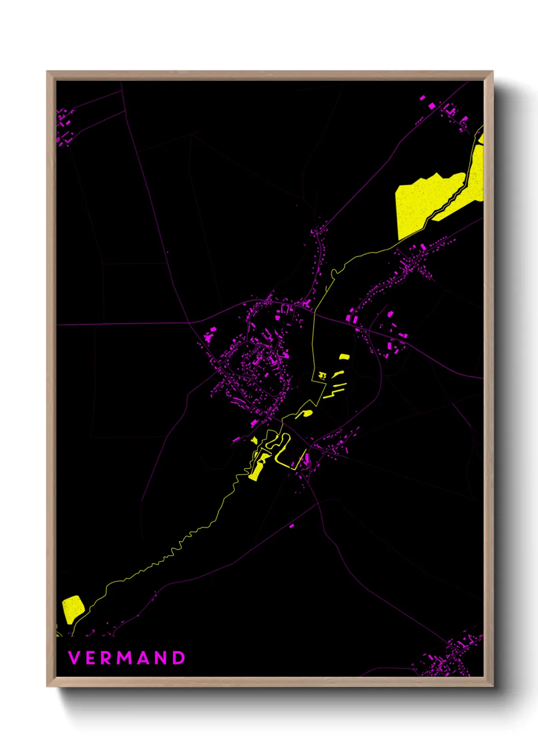 Une affiche de carte sur Vermand