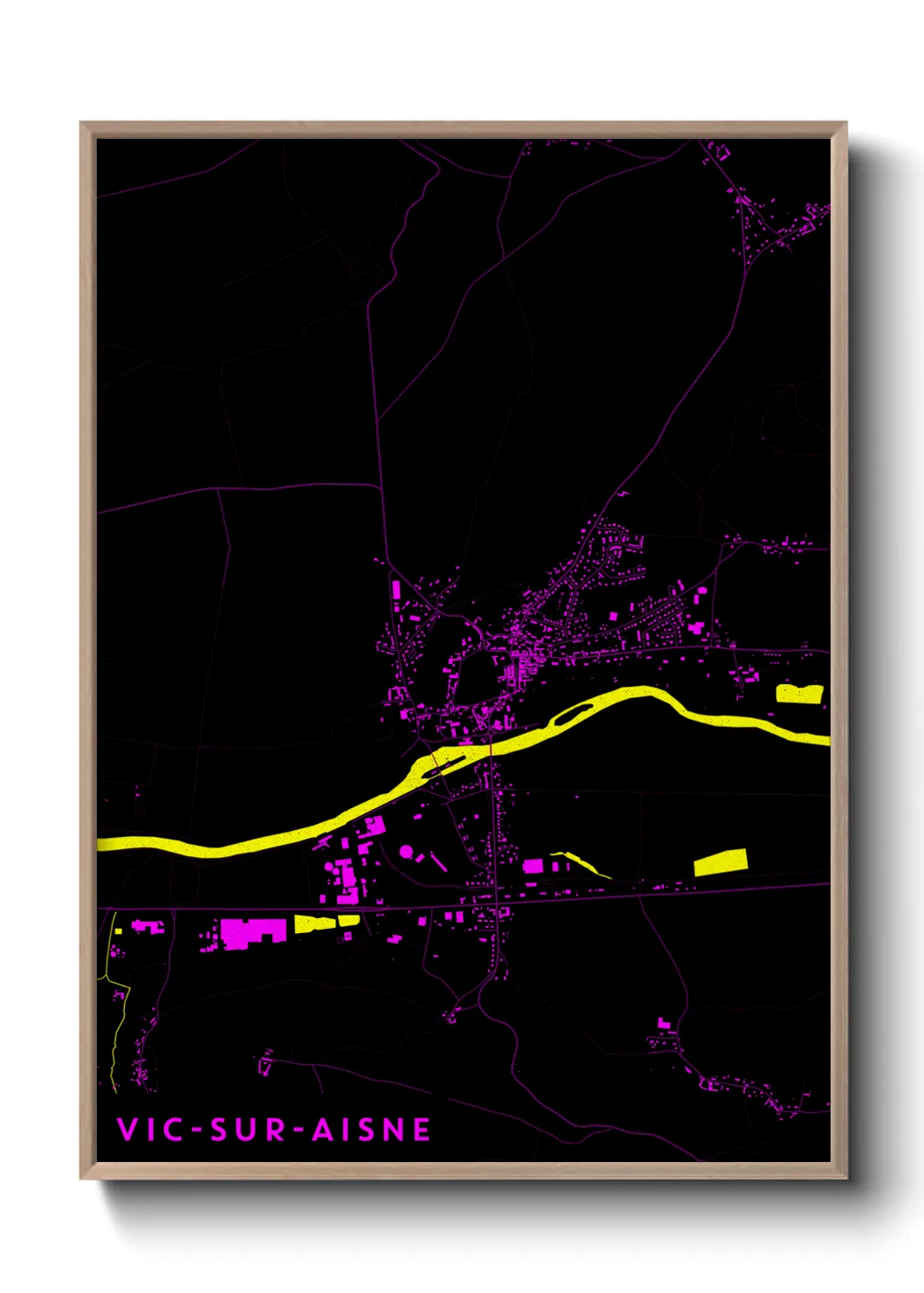 Un poster carteVic-sur-Aisne