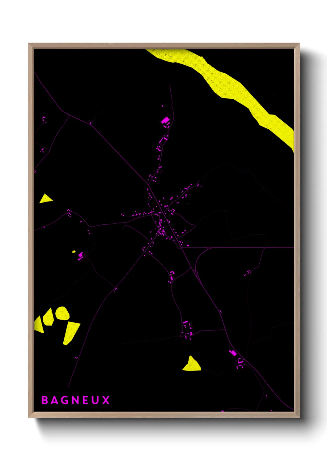 Une affiche de carte sur Bagneux