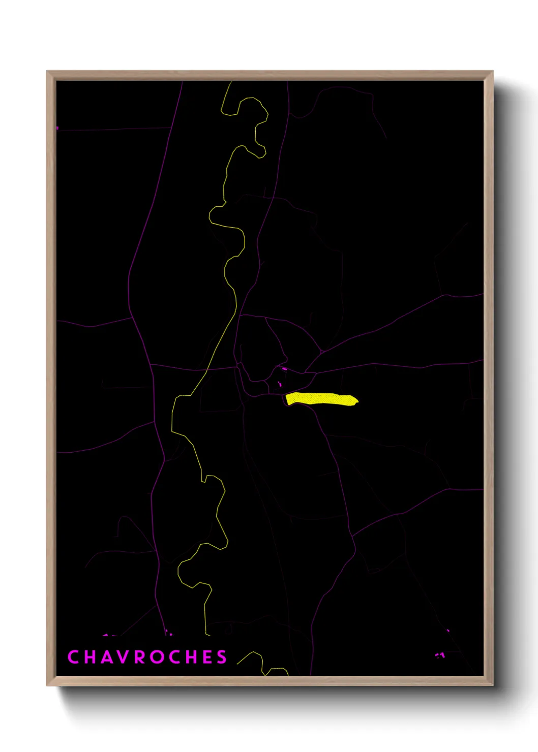 Une affiche de carte sur Chavroches