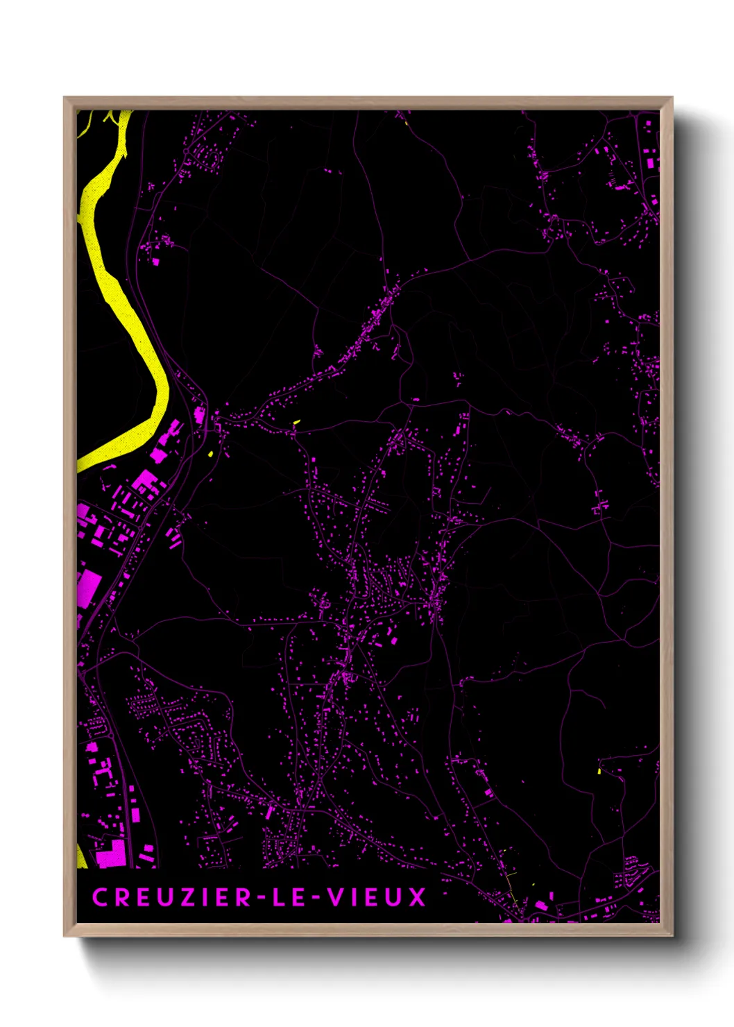 Un poster carteCreuzier-le-Vieux