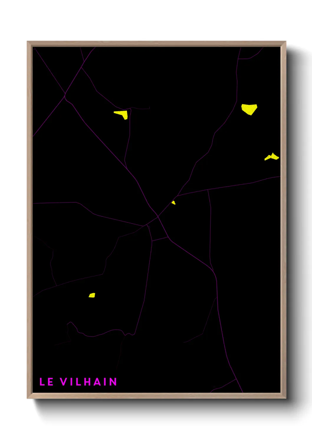 Une affiche de carte sur Le Vilhain