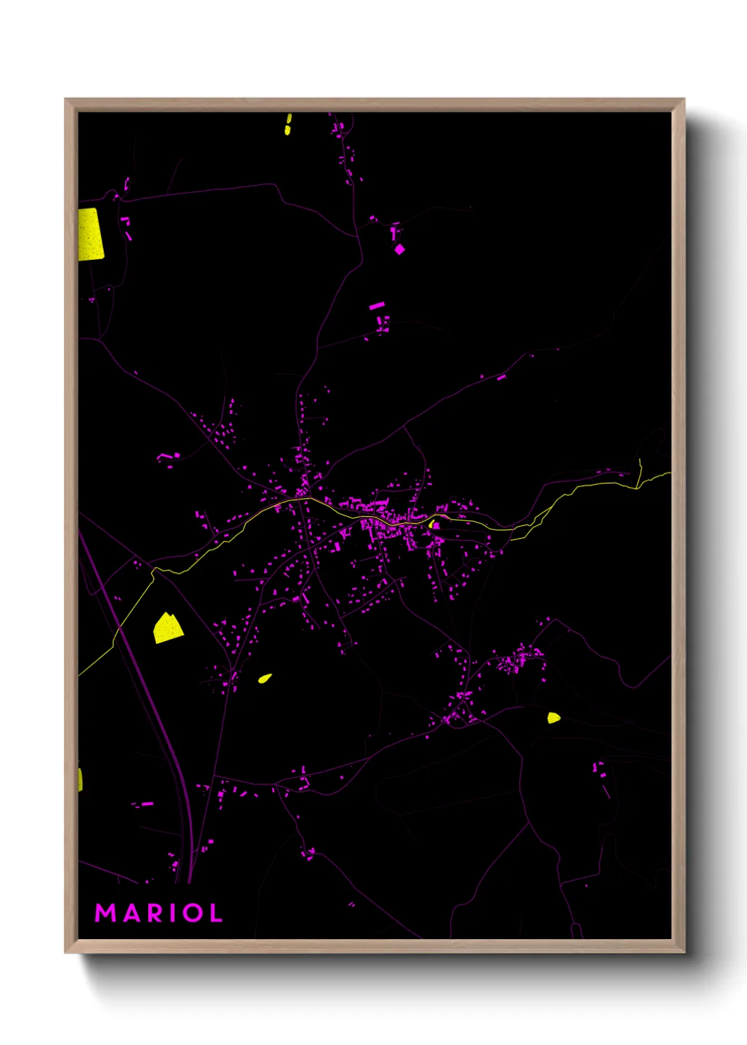Une affiche de carte sur Mariol