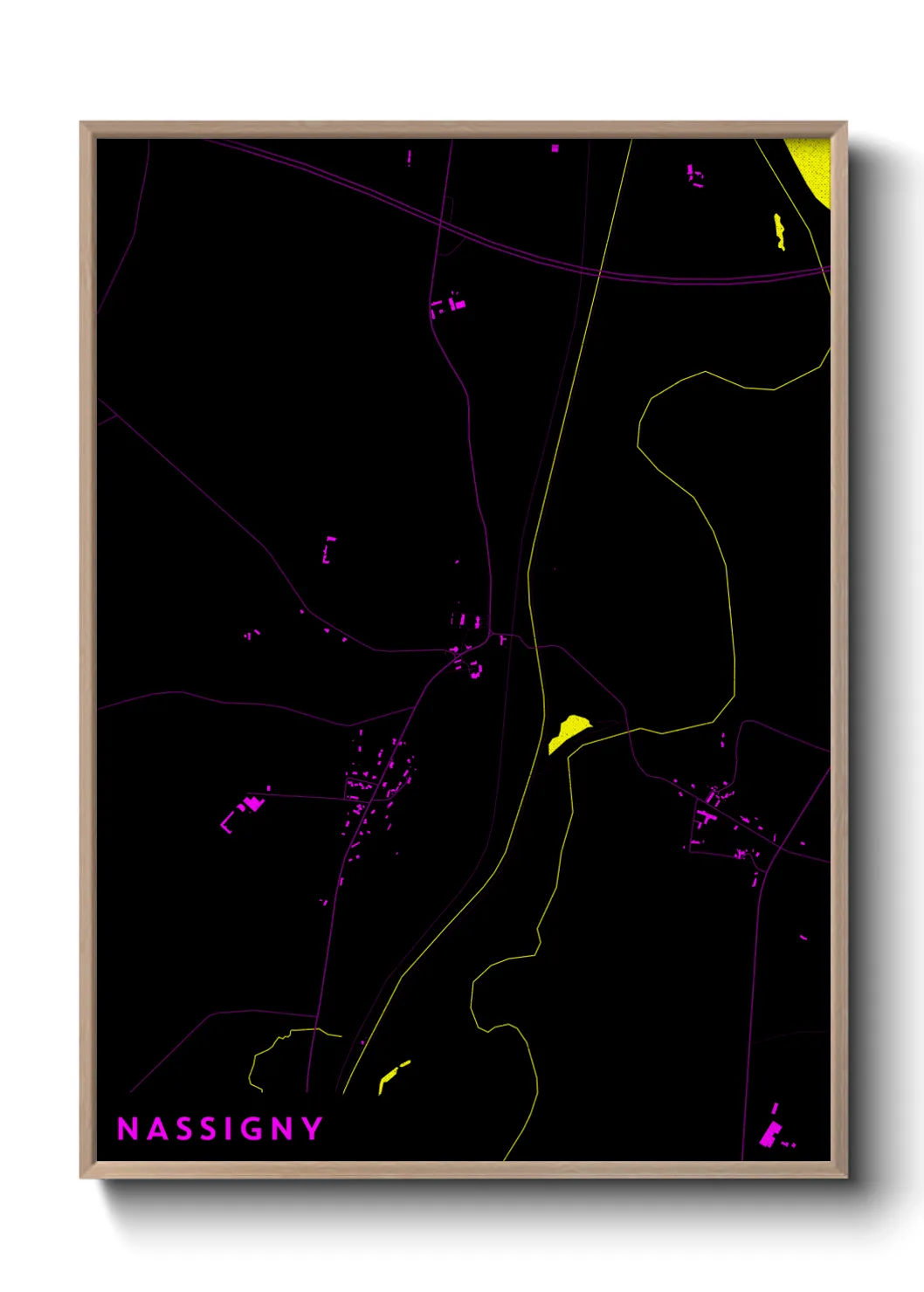 Une affiche de carte sur Nassigny