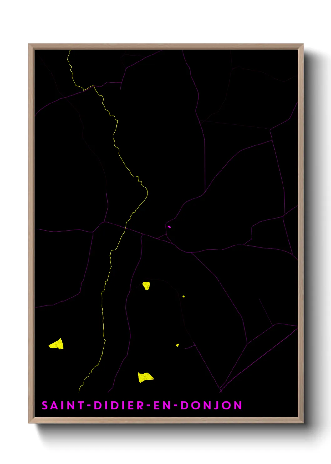 Un poster carteSaint-Didier-en-Donjon