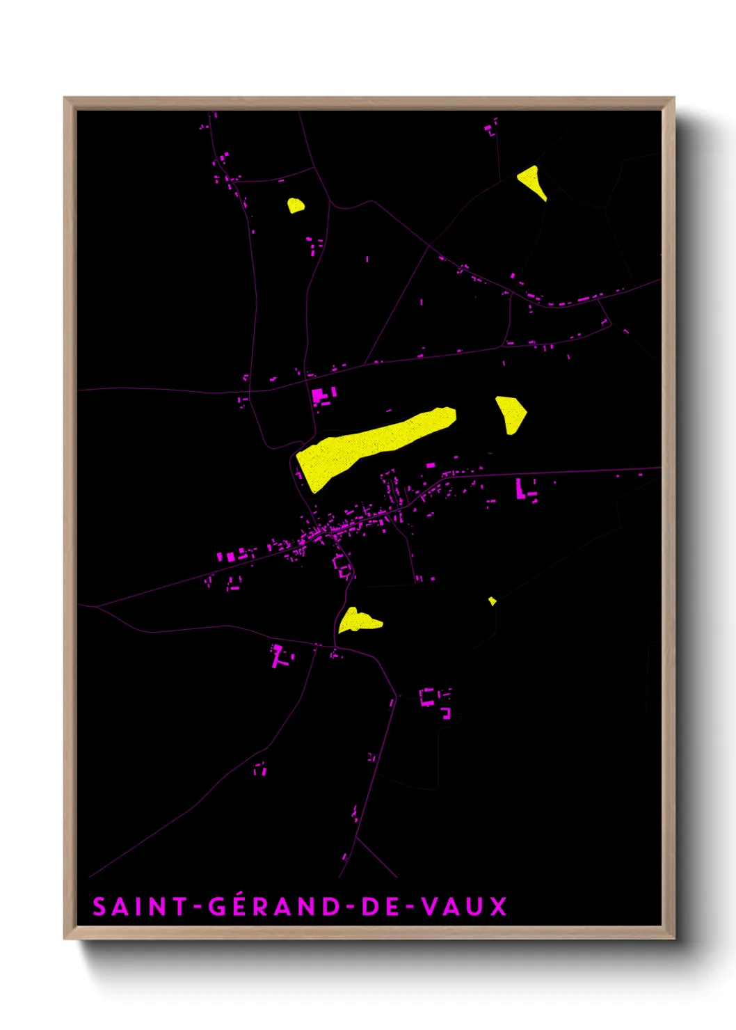 Un poster carteSaint-Gérand-de-Vaux
