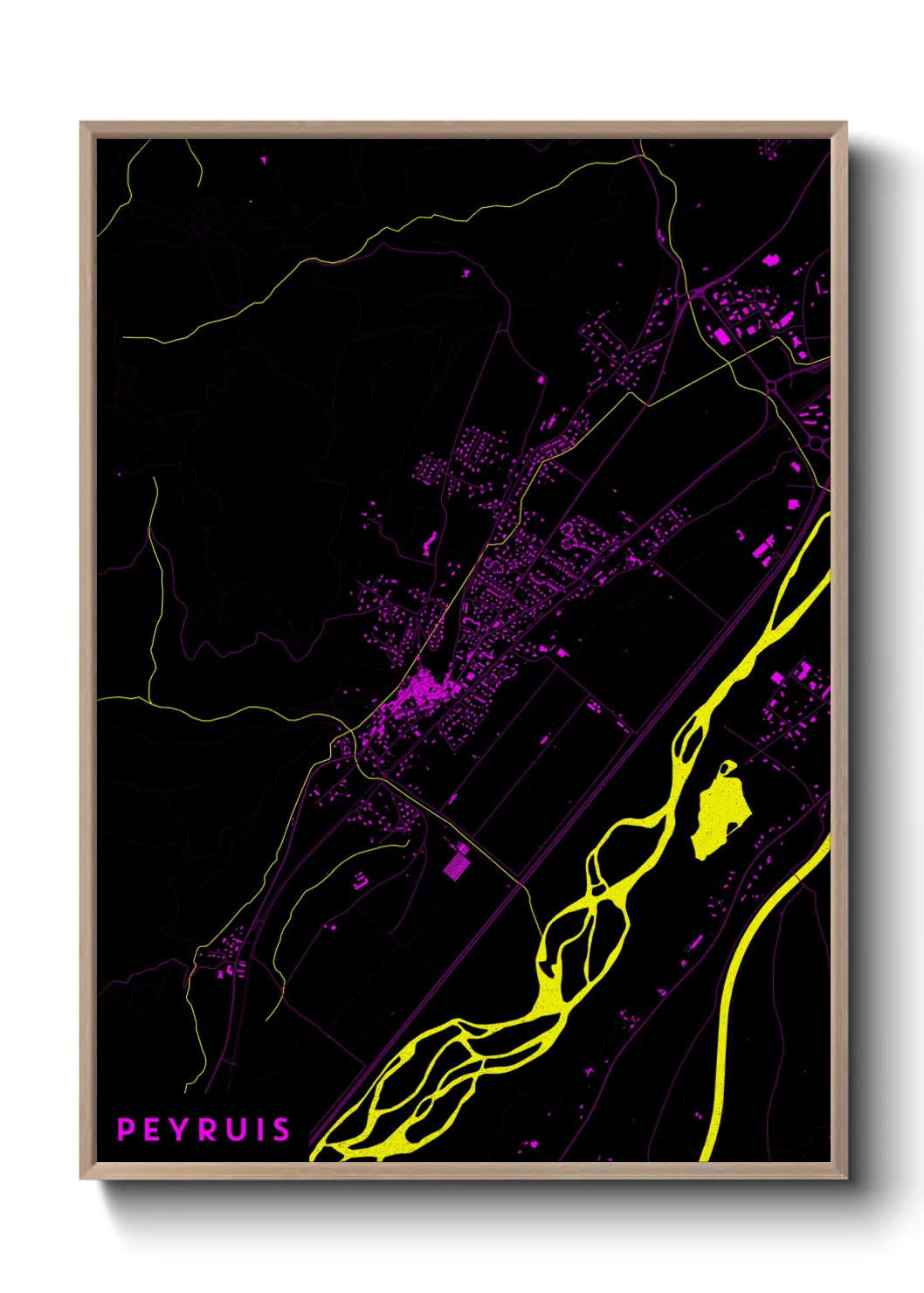 Une affiche de carte sur Peyruis