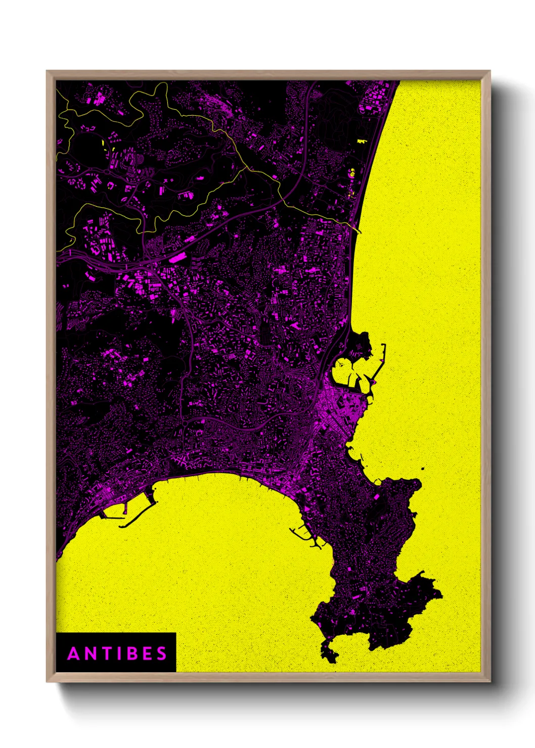 Un poster carteAntibes