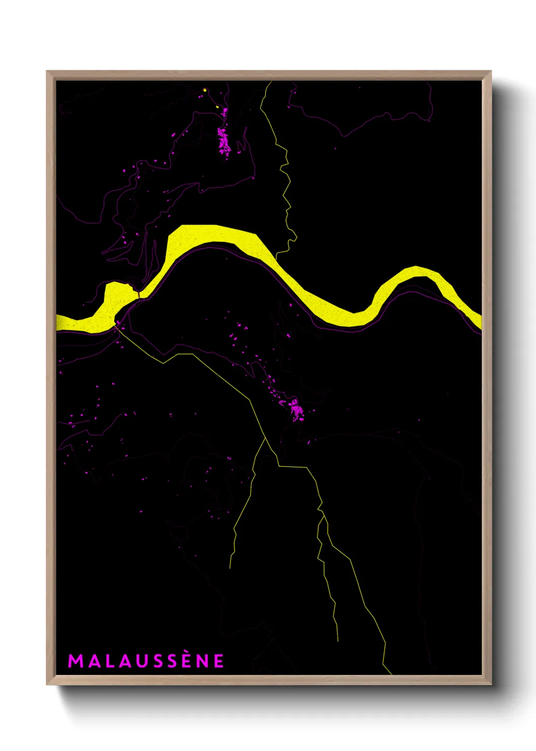 Une affiche de carte sur Malaussène