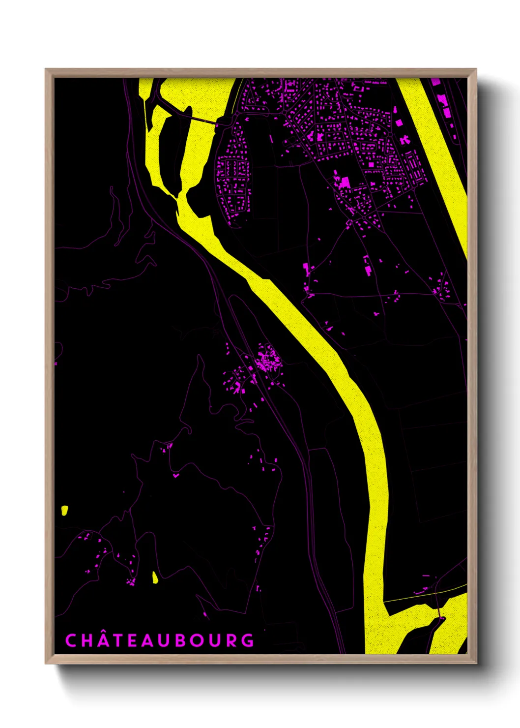Une affiche de carte sur Châteaubourg