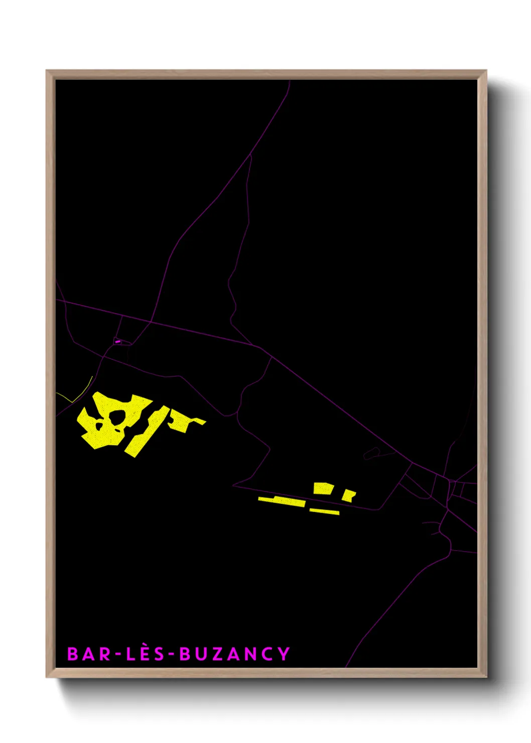 Une affiche de carte sur Bar-lès-Buzancy
