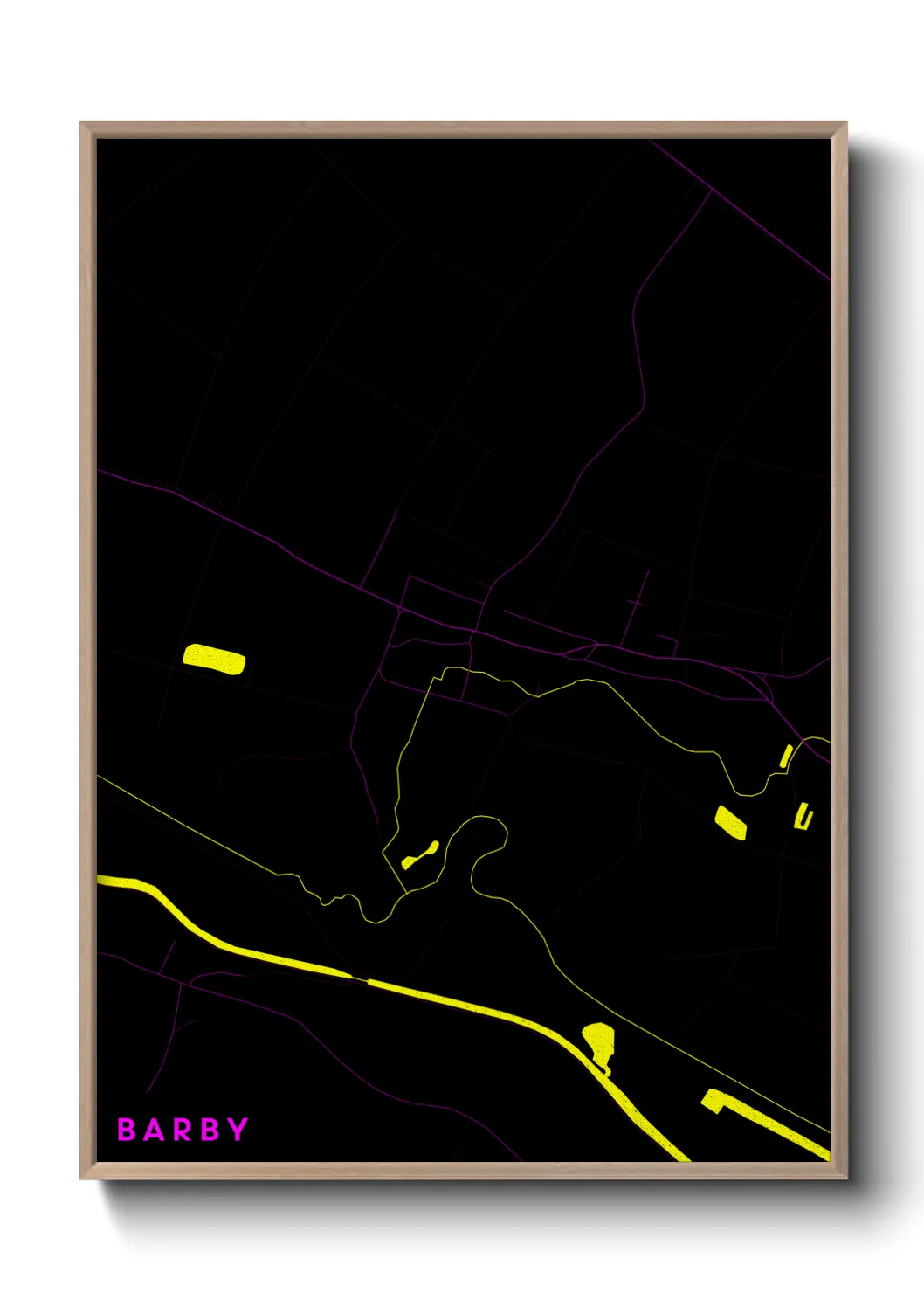 Une affiche de carte sur Barby