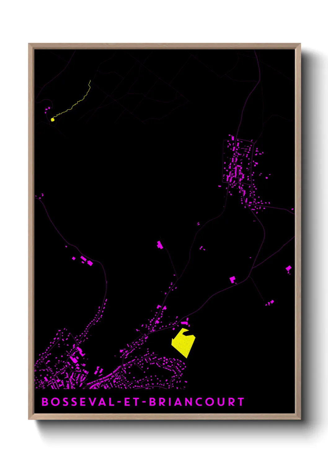 Un poster carteBosseval-et-Briancourt