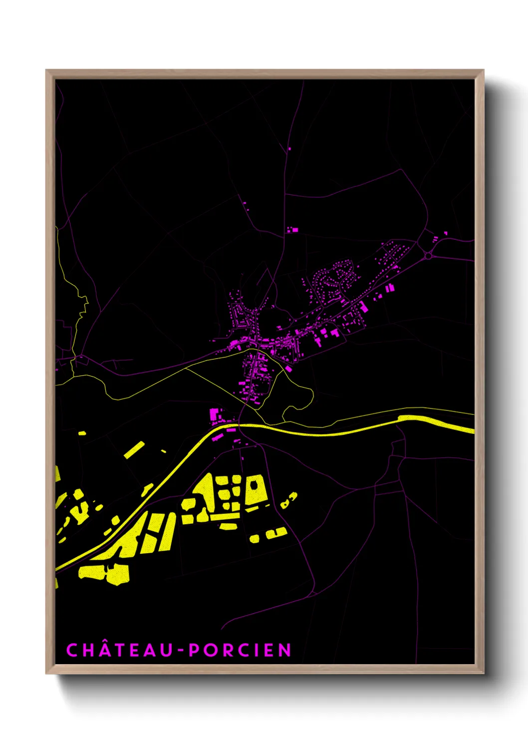 Un poster carteChâteau-Porcien