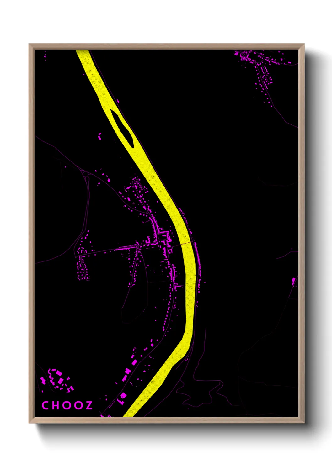 Une affiche de carte sur Chooz