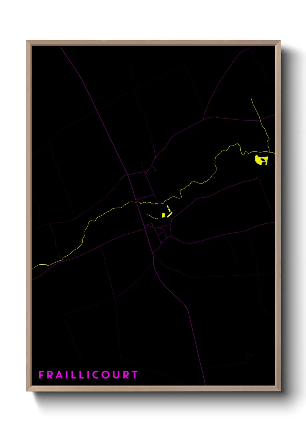 Une affiche de carte sur Fraillicourt