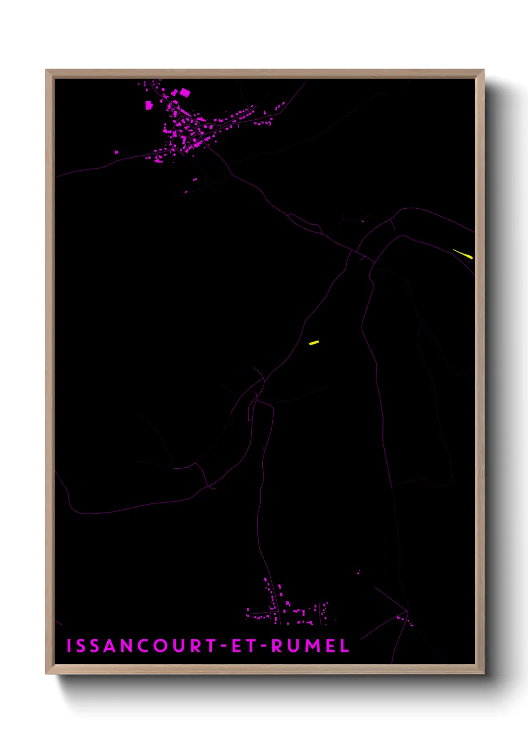 Un poster carteIssancourt-et-Rumel