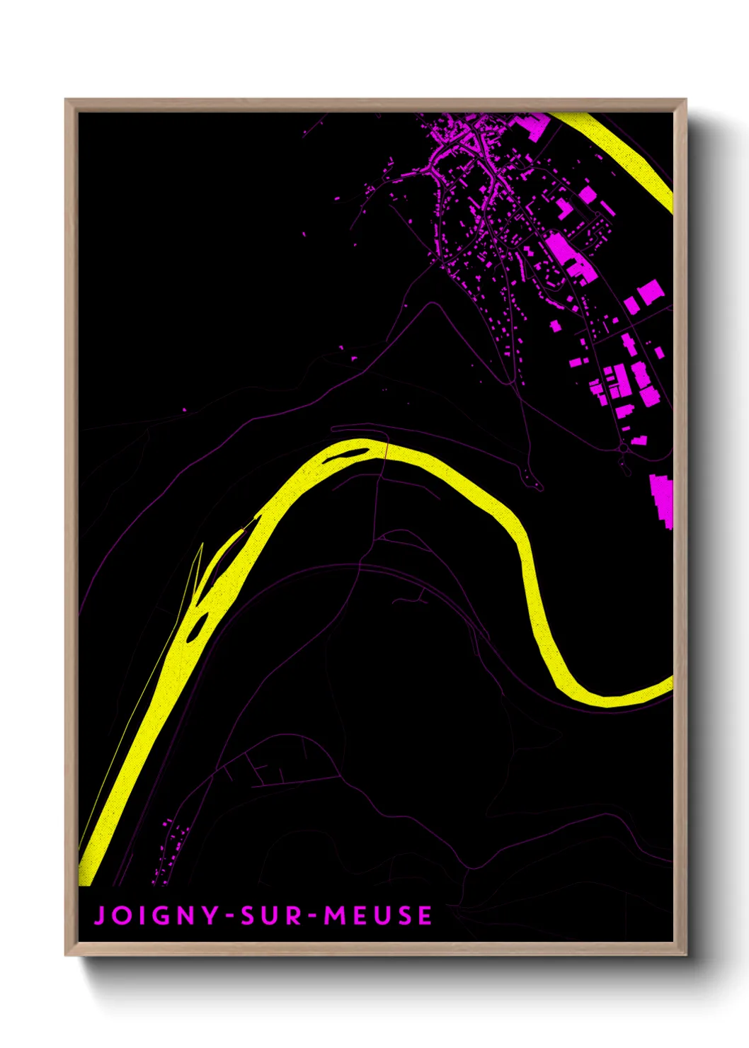 Une affiche de carte sur Joigny-sur-Meuse