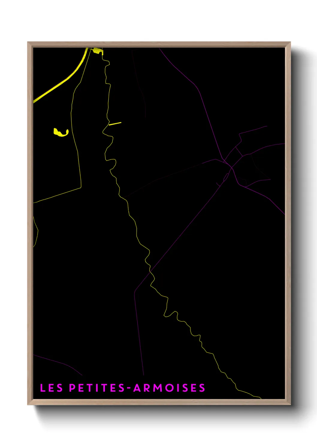 Un poster carteLes Petites-Armoises