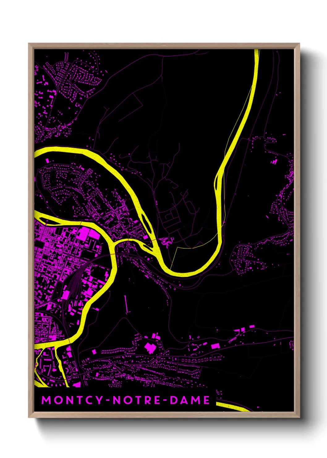 Un poster carteMontcy-Notre-Dame