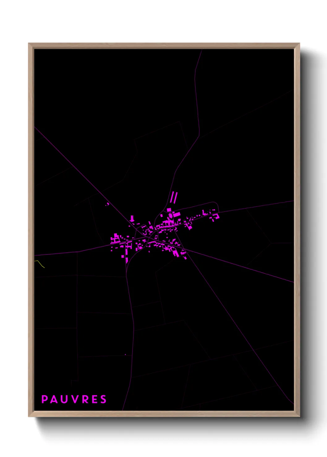 Une affiche de carte sur Pauvres