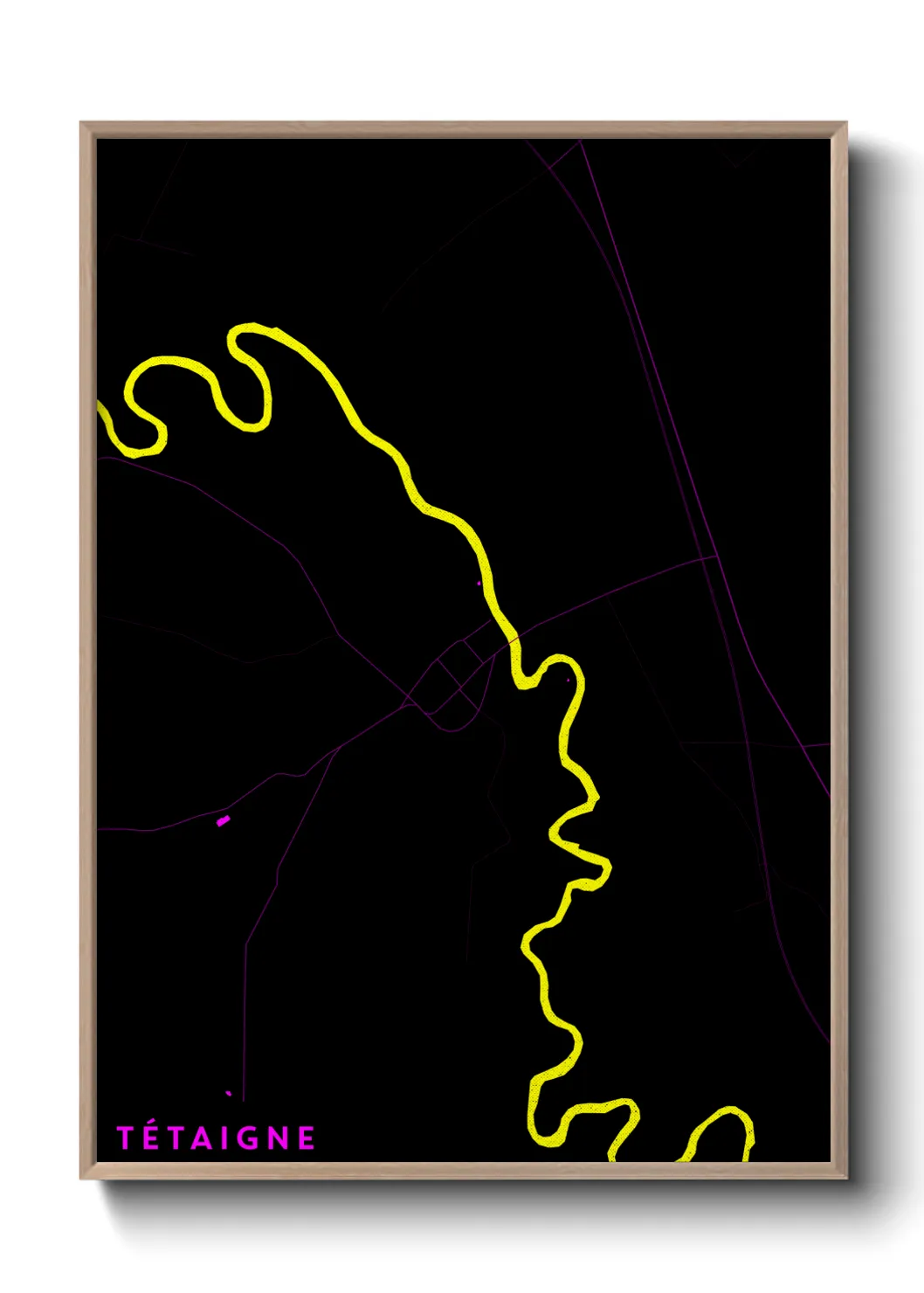 Une affiche de carte sur Tétaigne