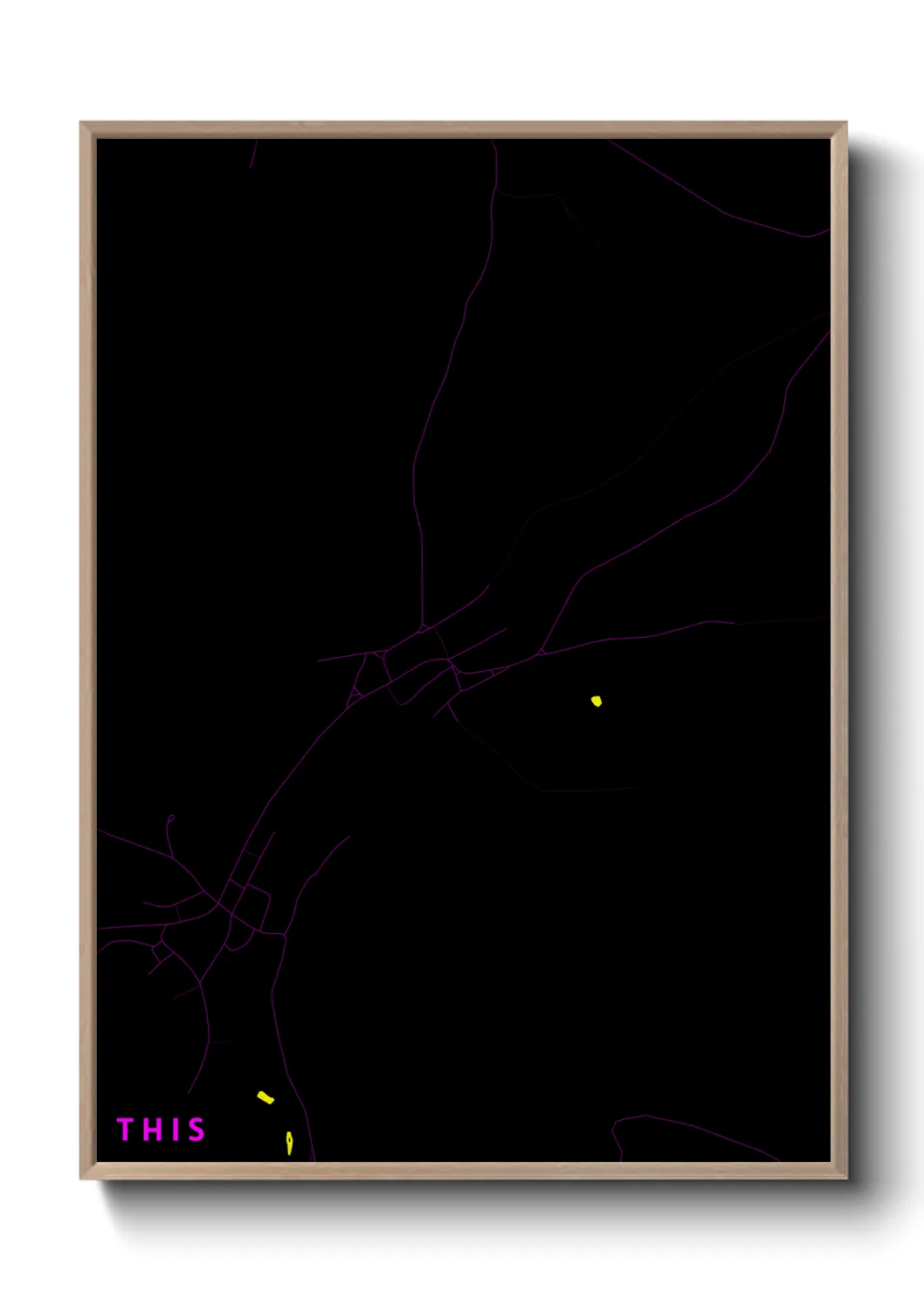 Une affiche de carte sur This