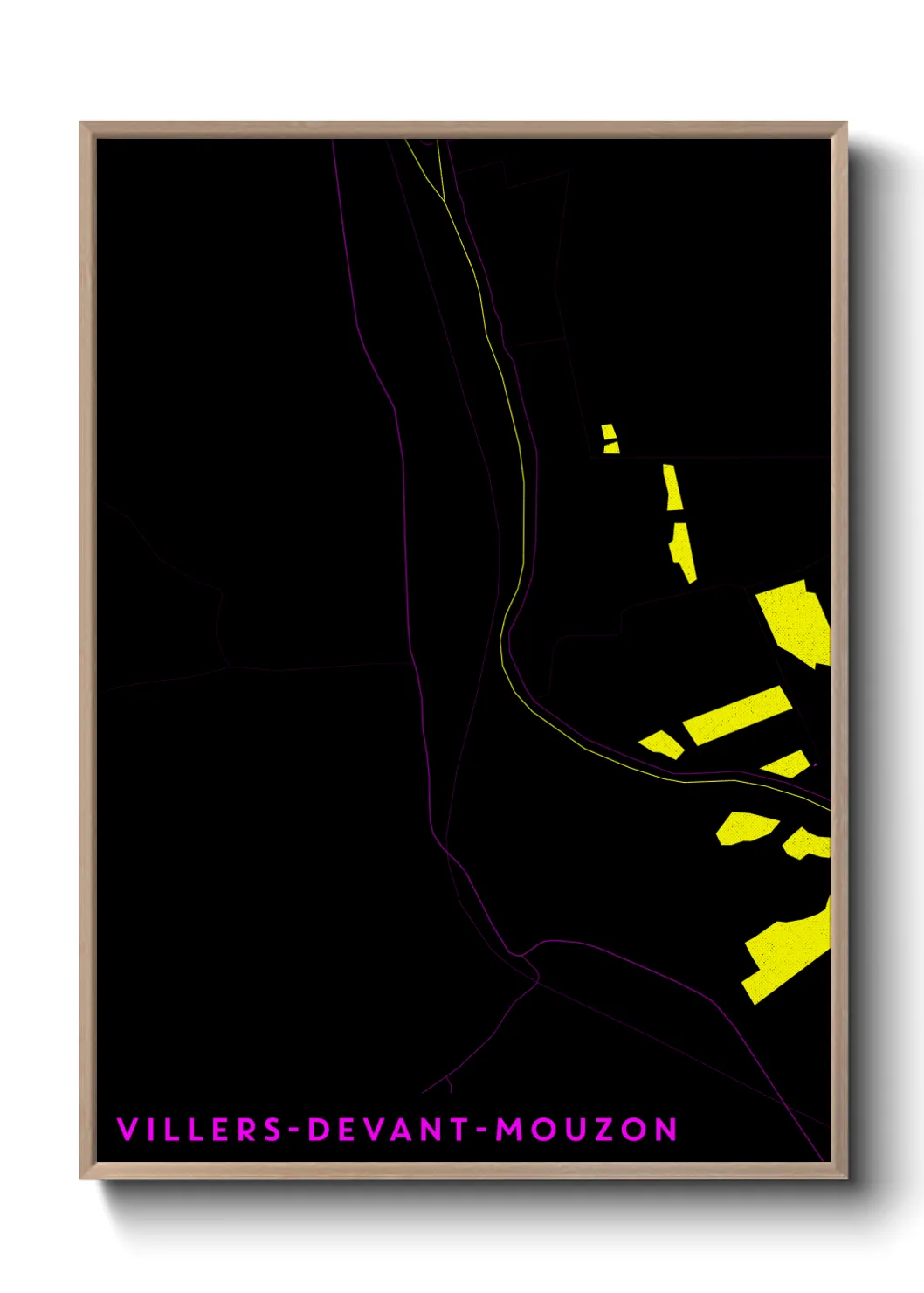 Une affiche de carte sur Villers-devant-Mouzon