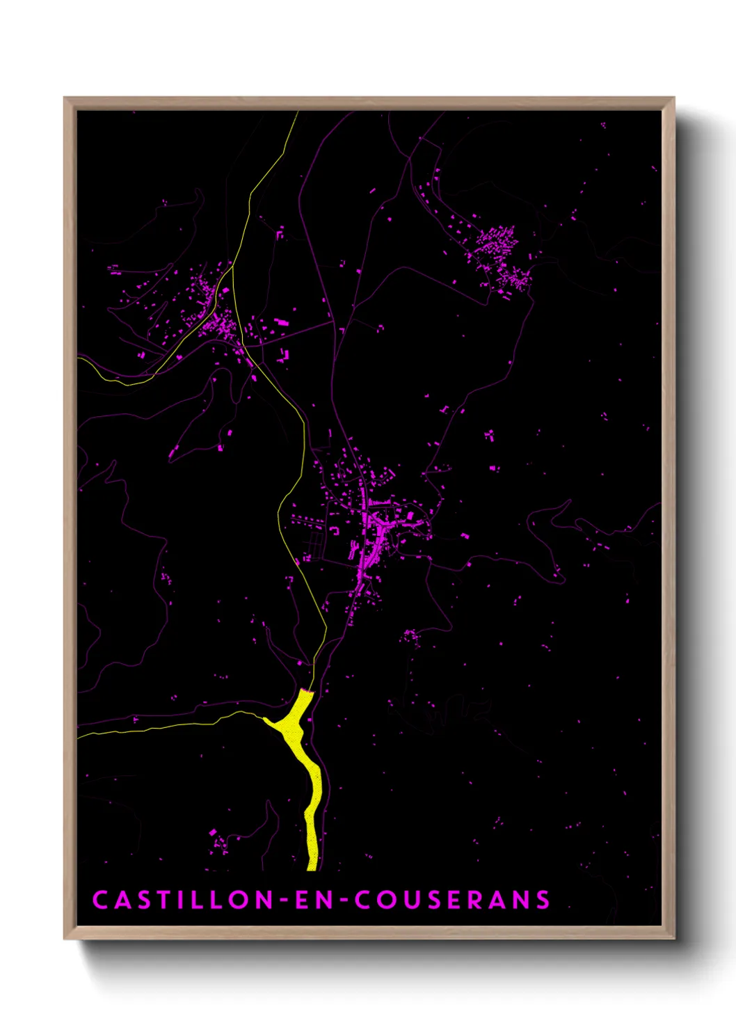 Un poster carteCastillon-en-Couserans