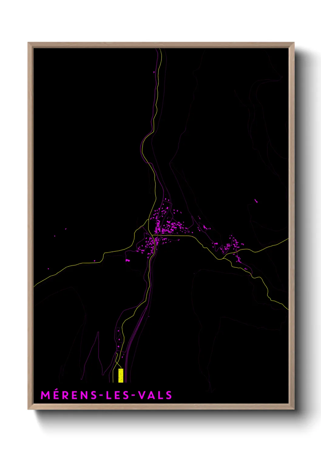 Un poster carteMérens-les-Vals