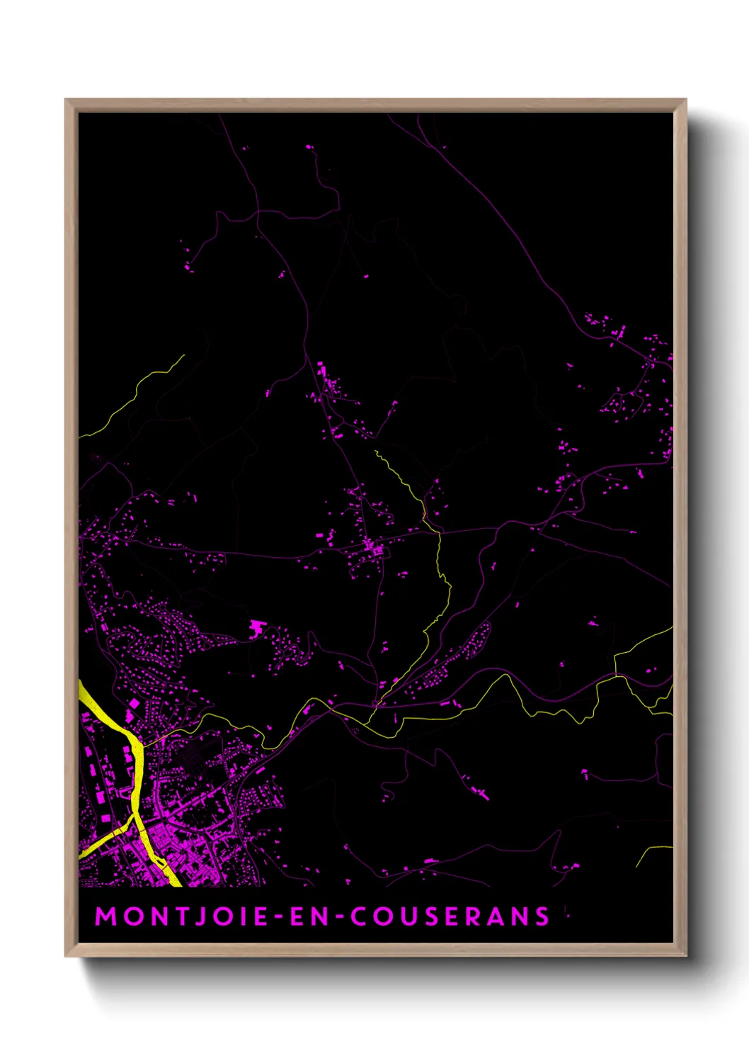 Un poster carteMontjoie-en-Couserans