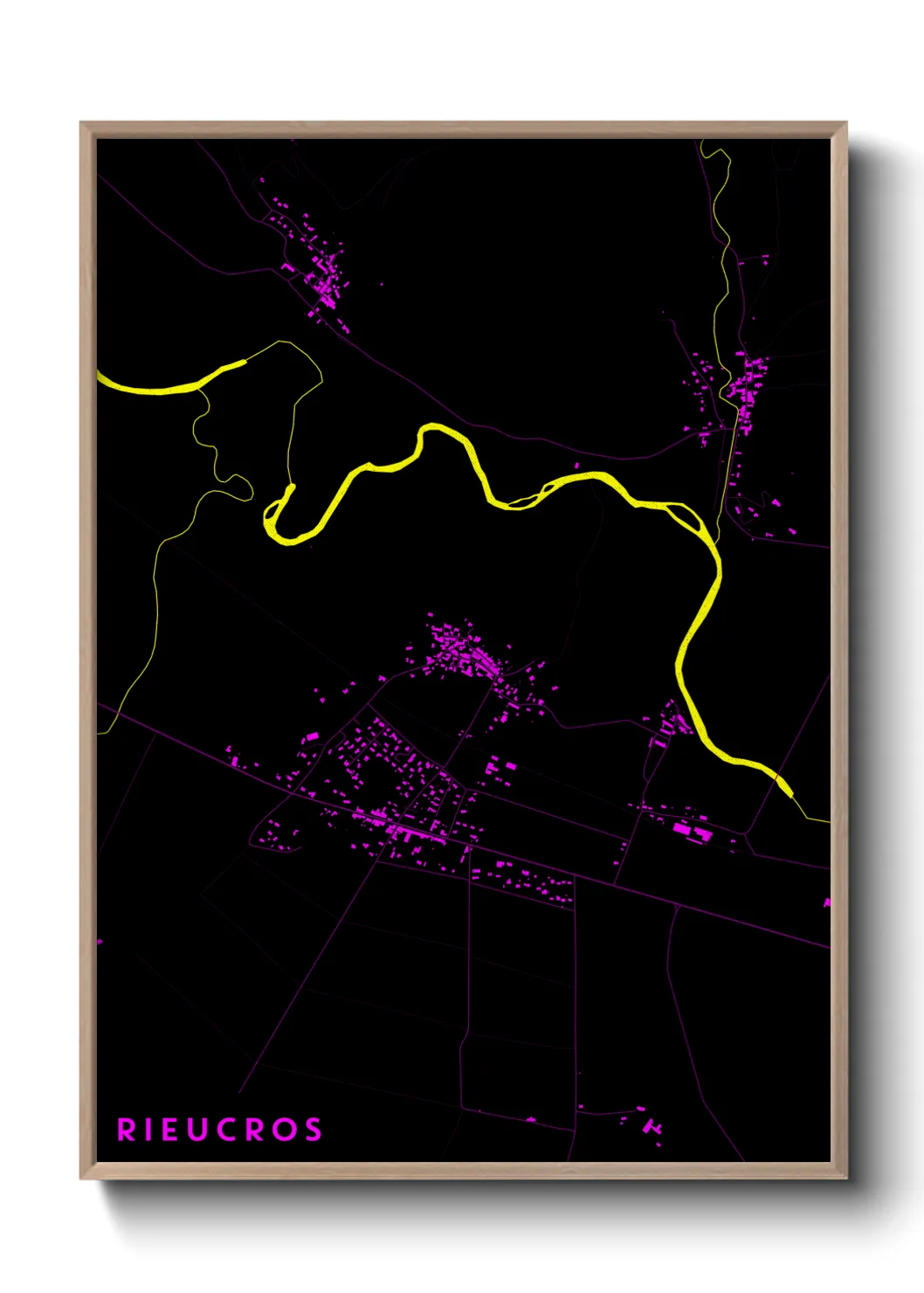 Une affiche de carte sur Rieucros