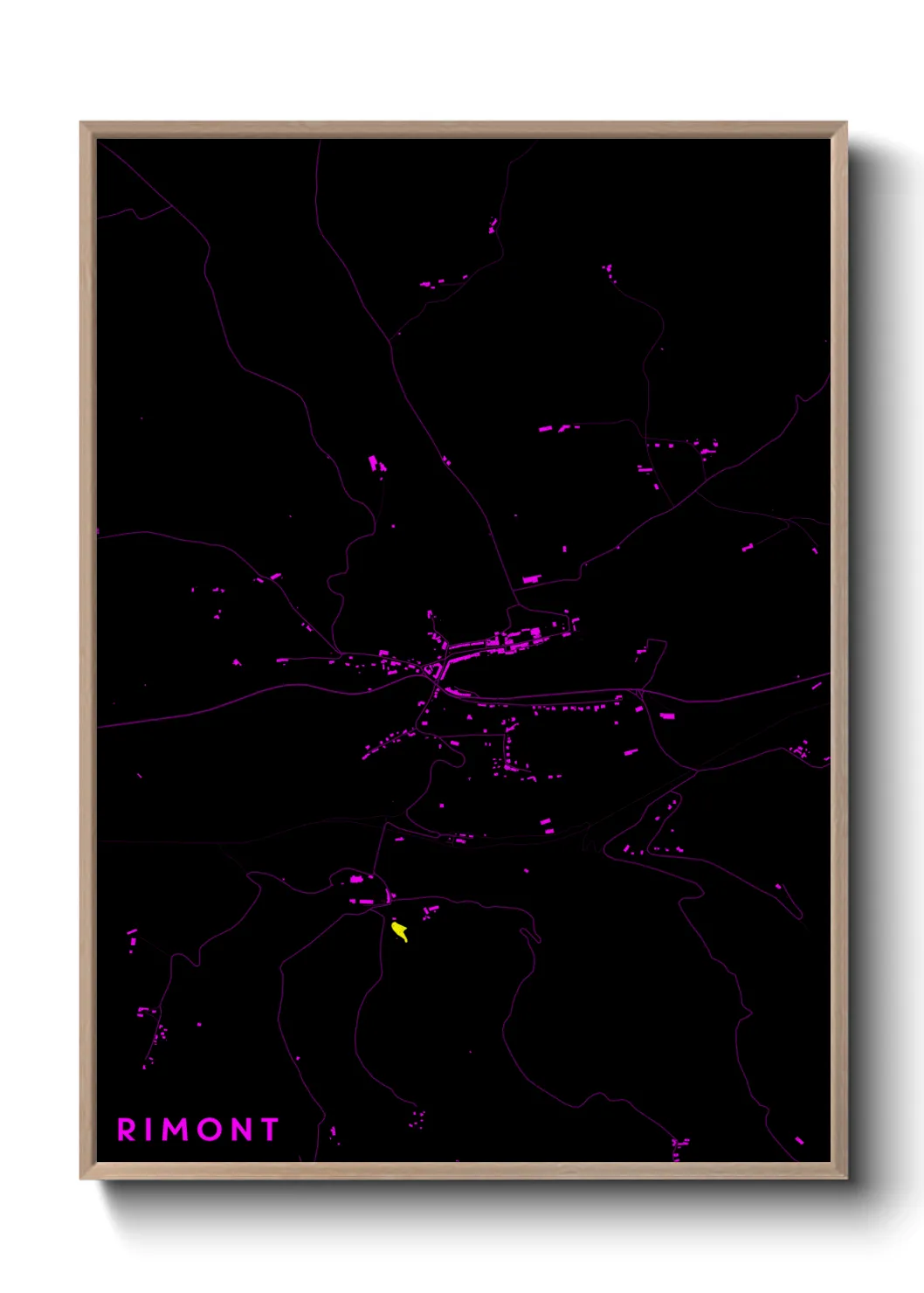 Une affiche de carte sur Rimont